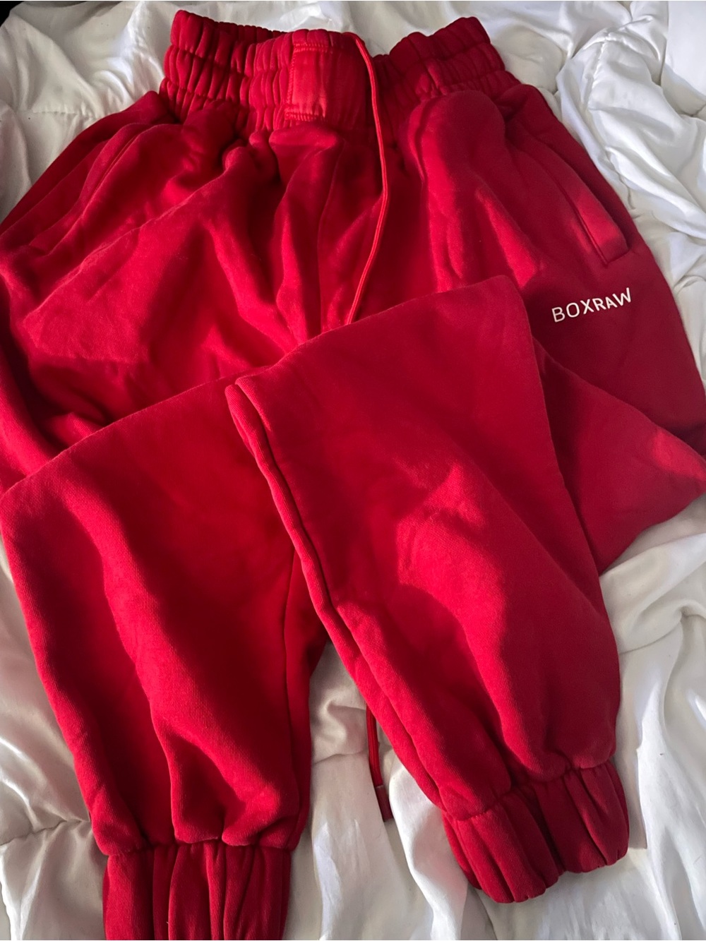 Boxraw Kids Red Jogger Bottoms